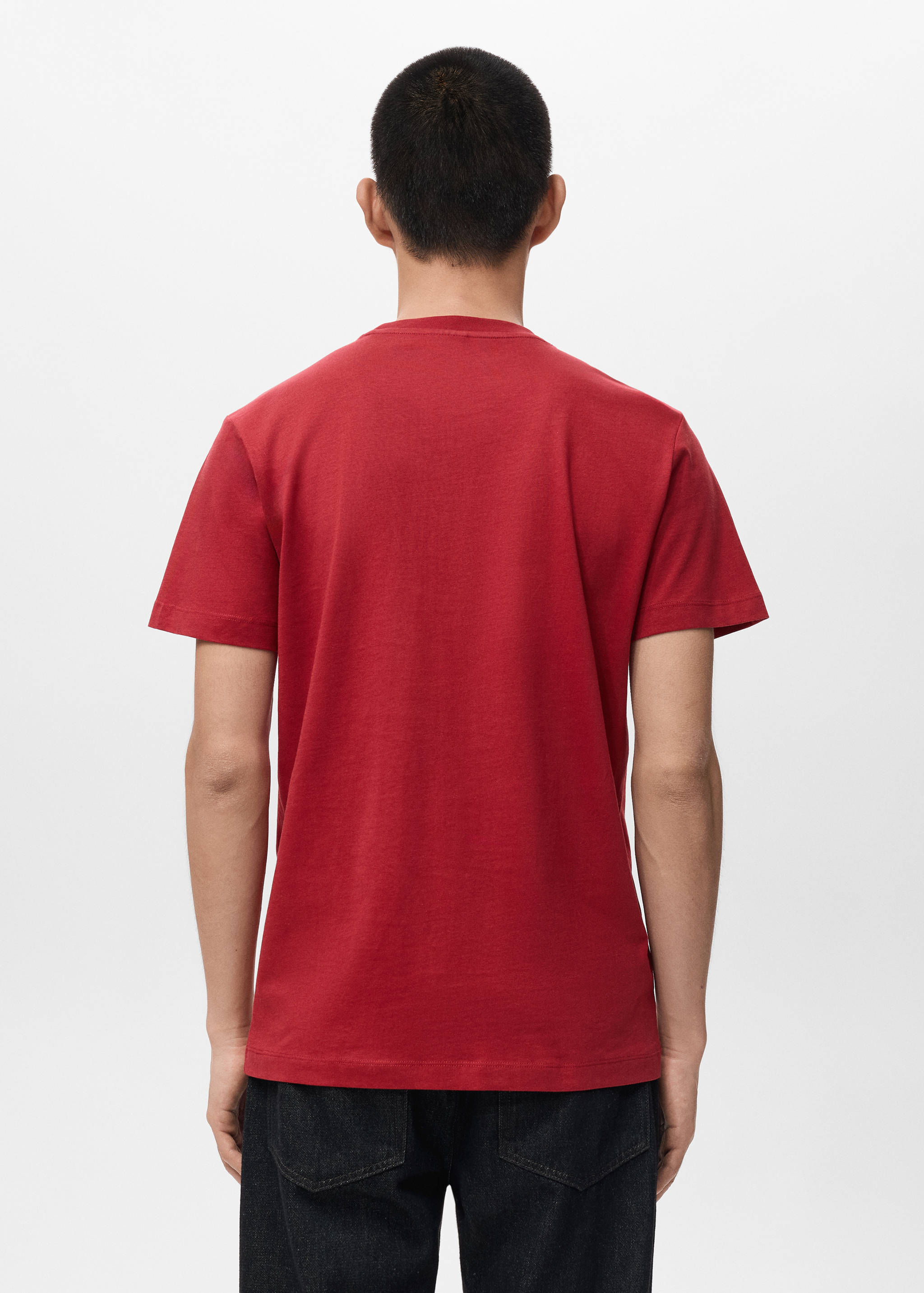 Mango t-shirt cherloh in red - 003