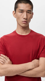 Mango t-shirt cherloh in red - 004