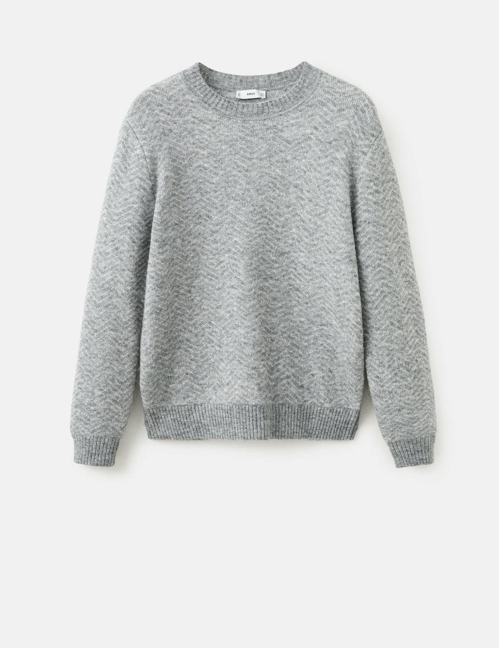 Mango sweater herring in grey - Image 2