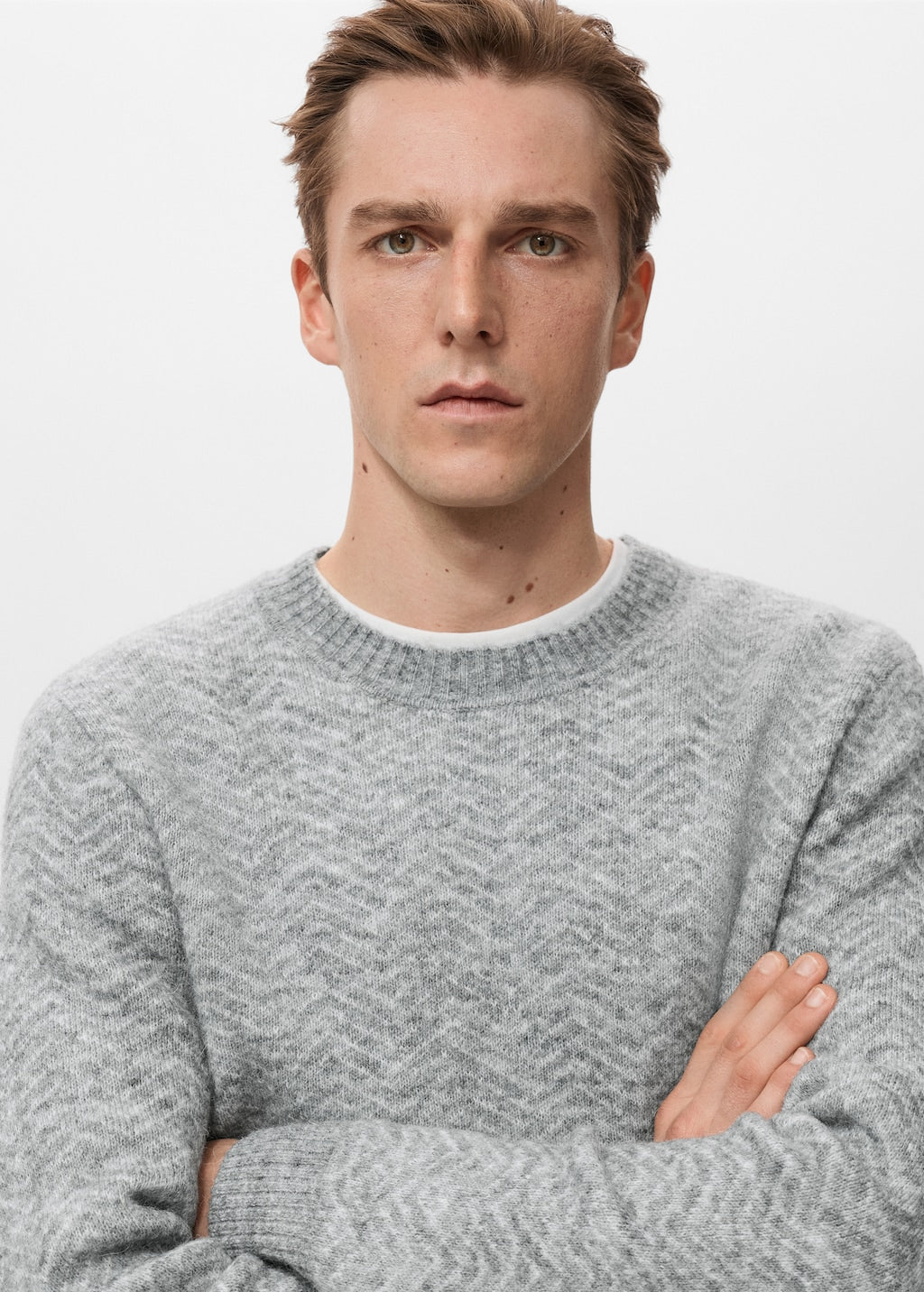 Mango sweater herring in grey - Image 4