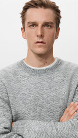 Mango sweater herring in grey - Image 4