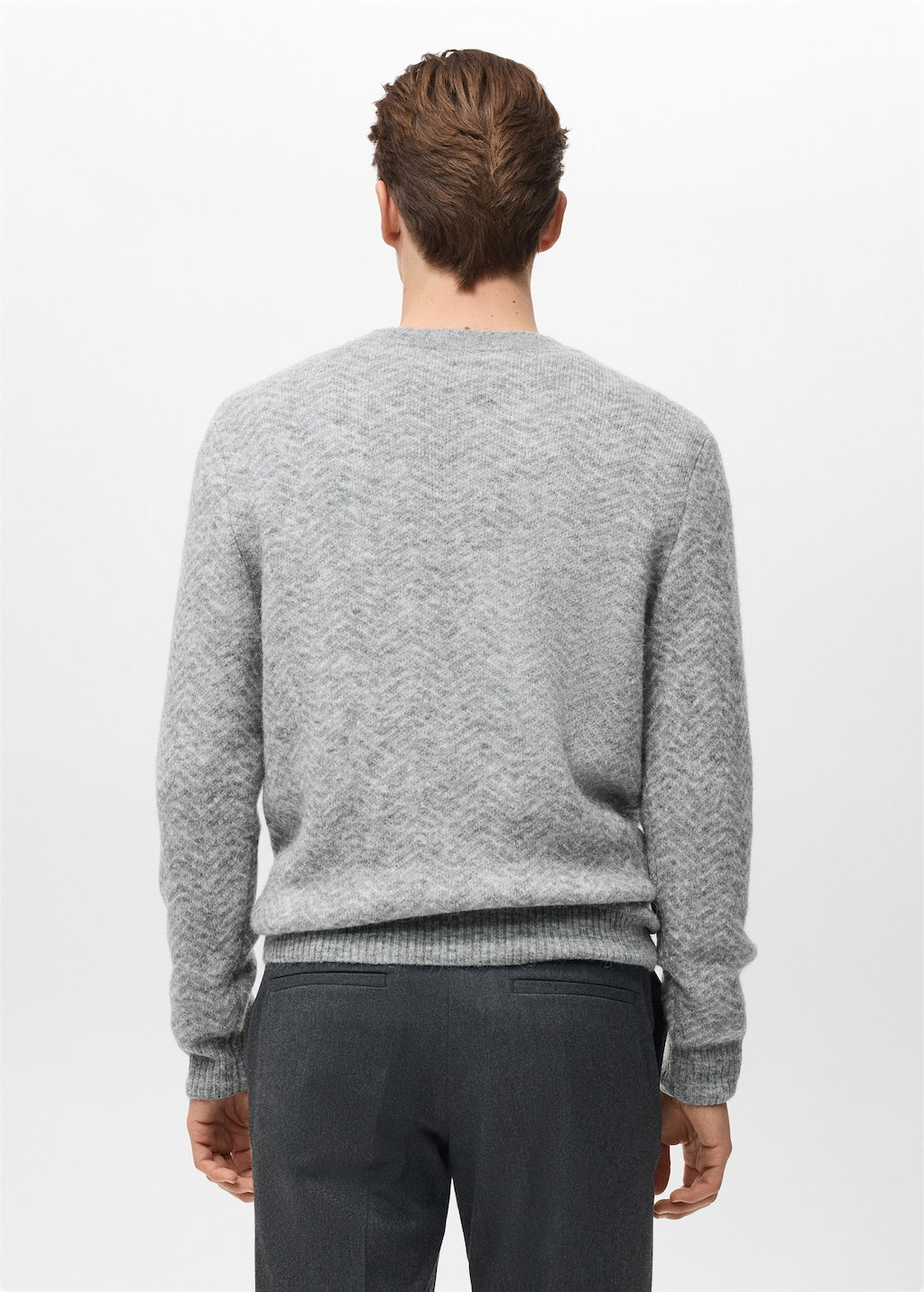 Mango sweater herring in grey - Image 8