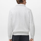 Mango sweatshirt bola in light vigore grey-003
