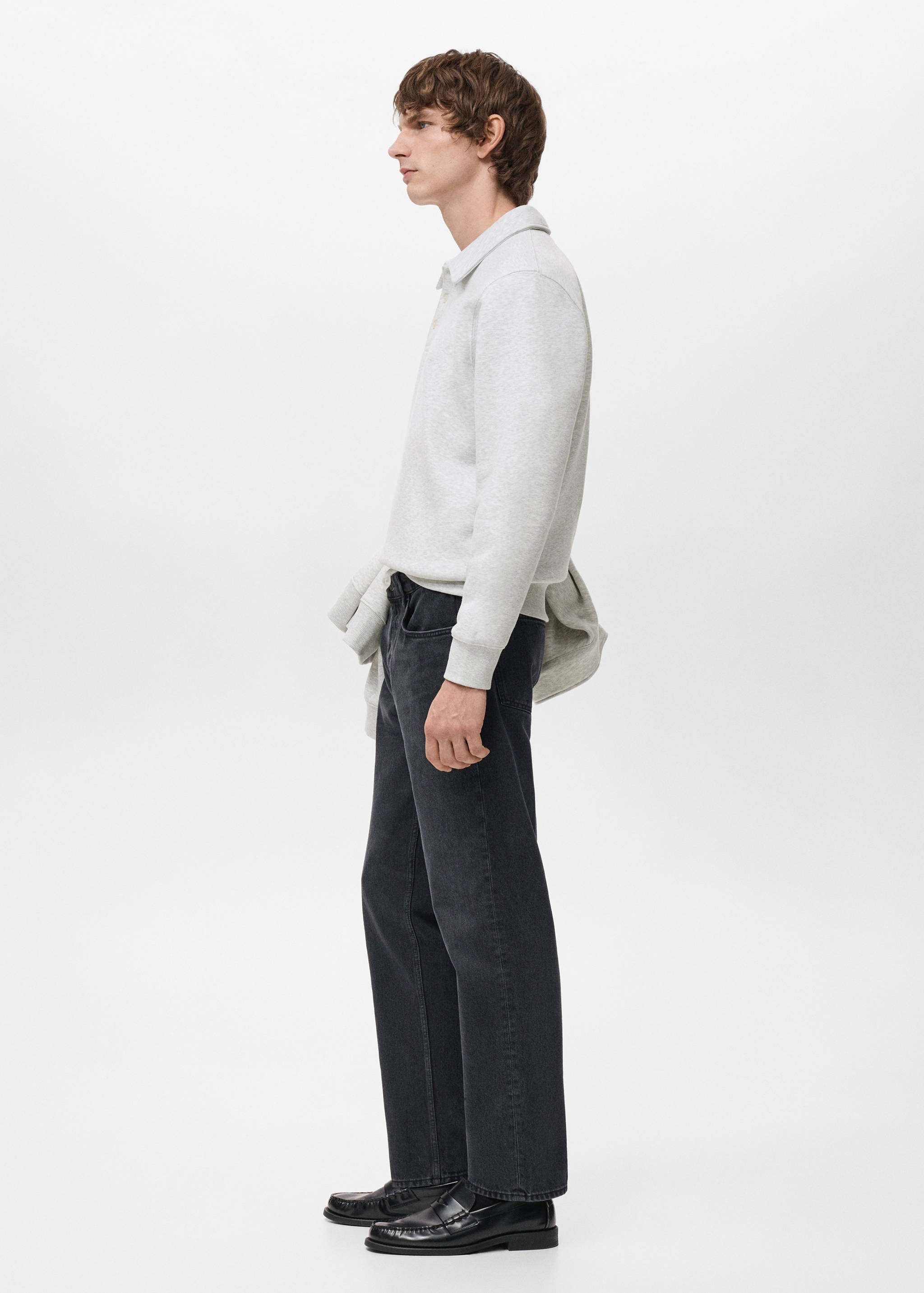 Mango sweatshirt bola in light vigore grey-008