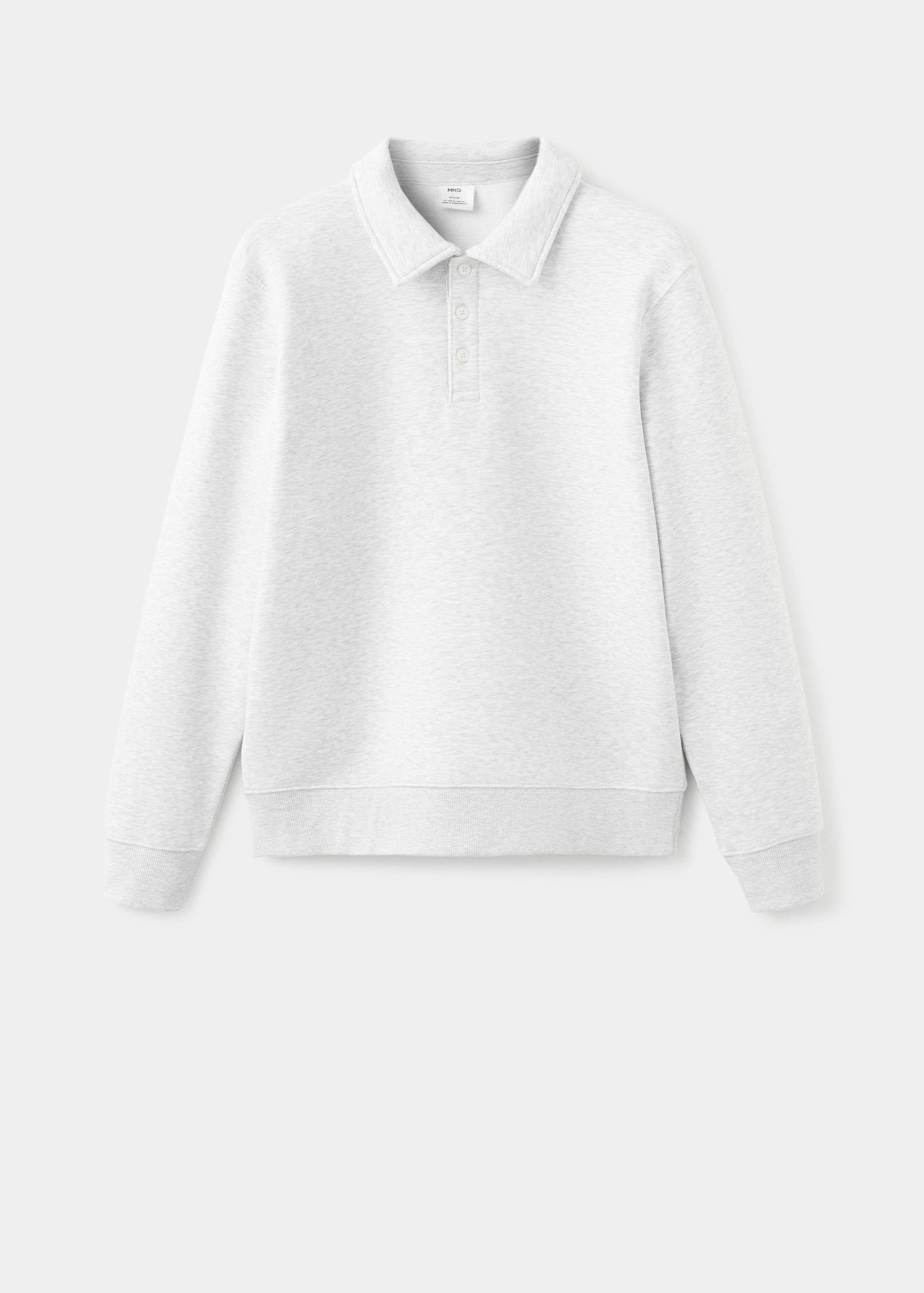 Mango sweatshirt bola in light vigore grey-021