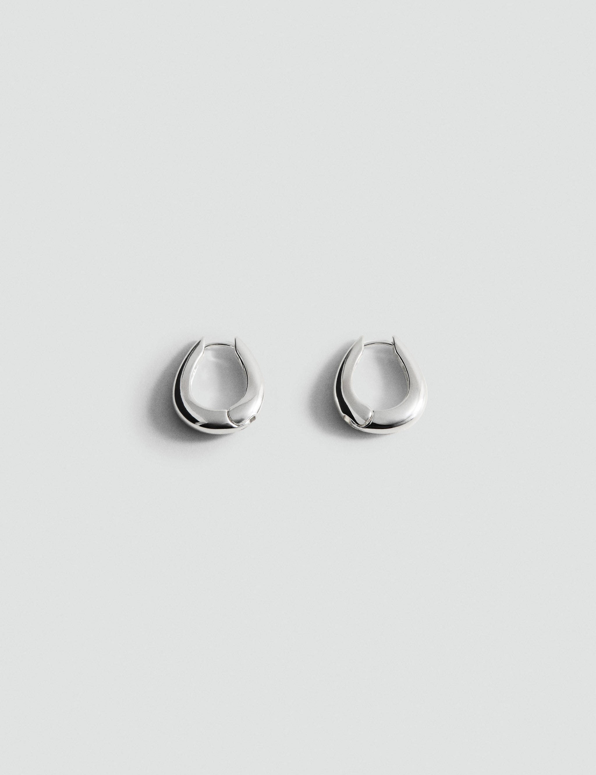 Mango earrings dali in silver-051
