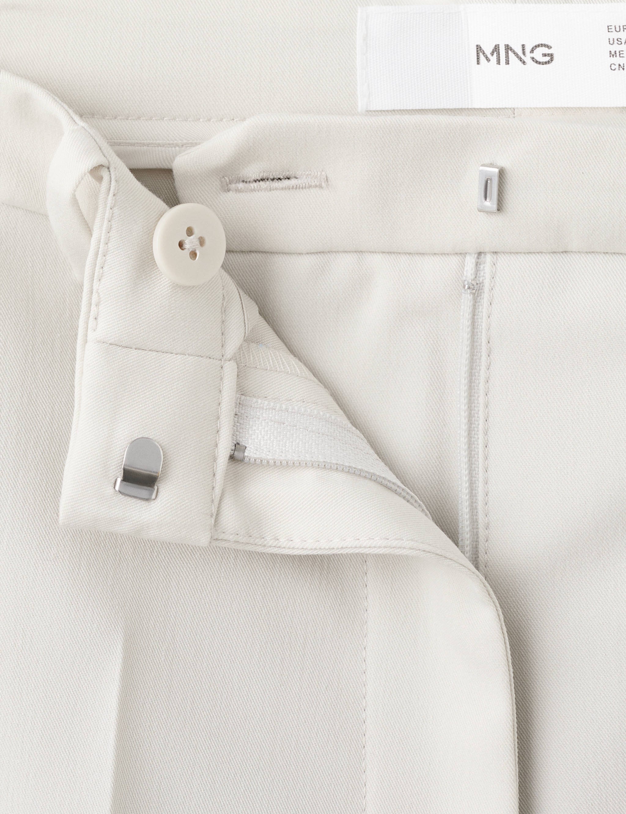Mango trousers boreal in stone