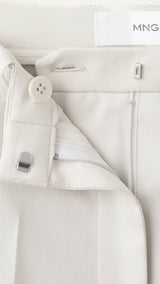 Mango trousers boreal in stone