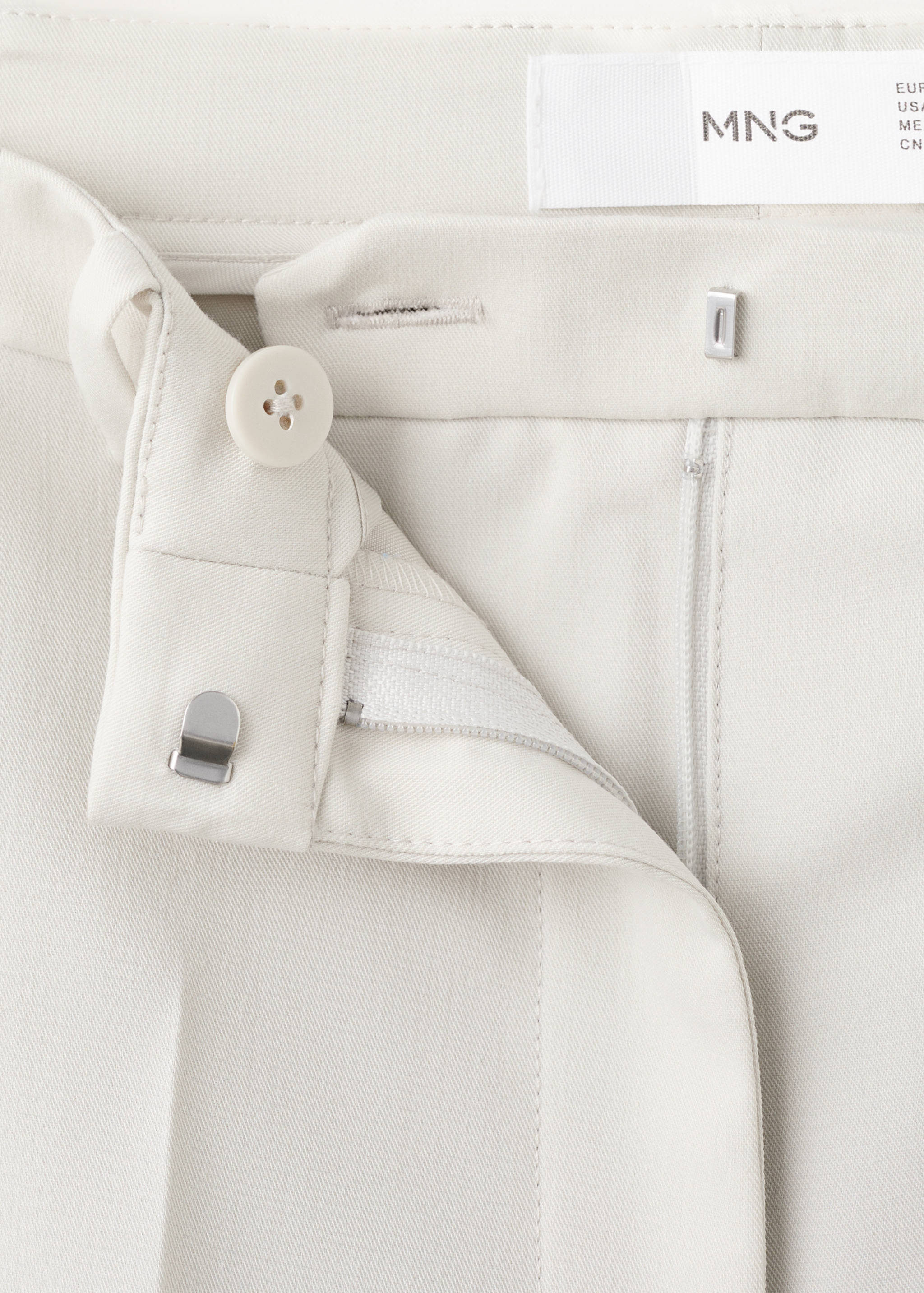 Mango trousers boreal in stone