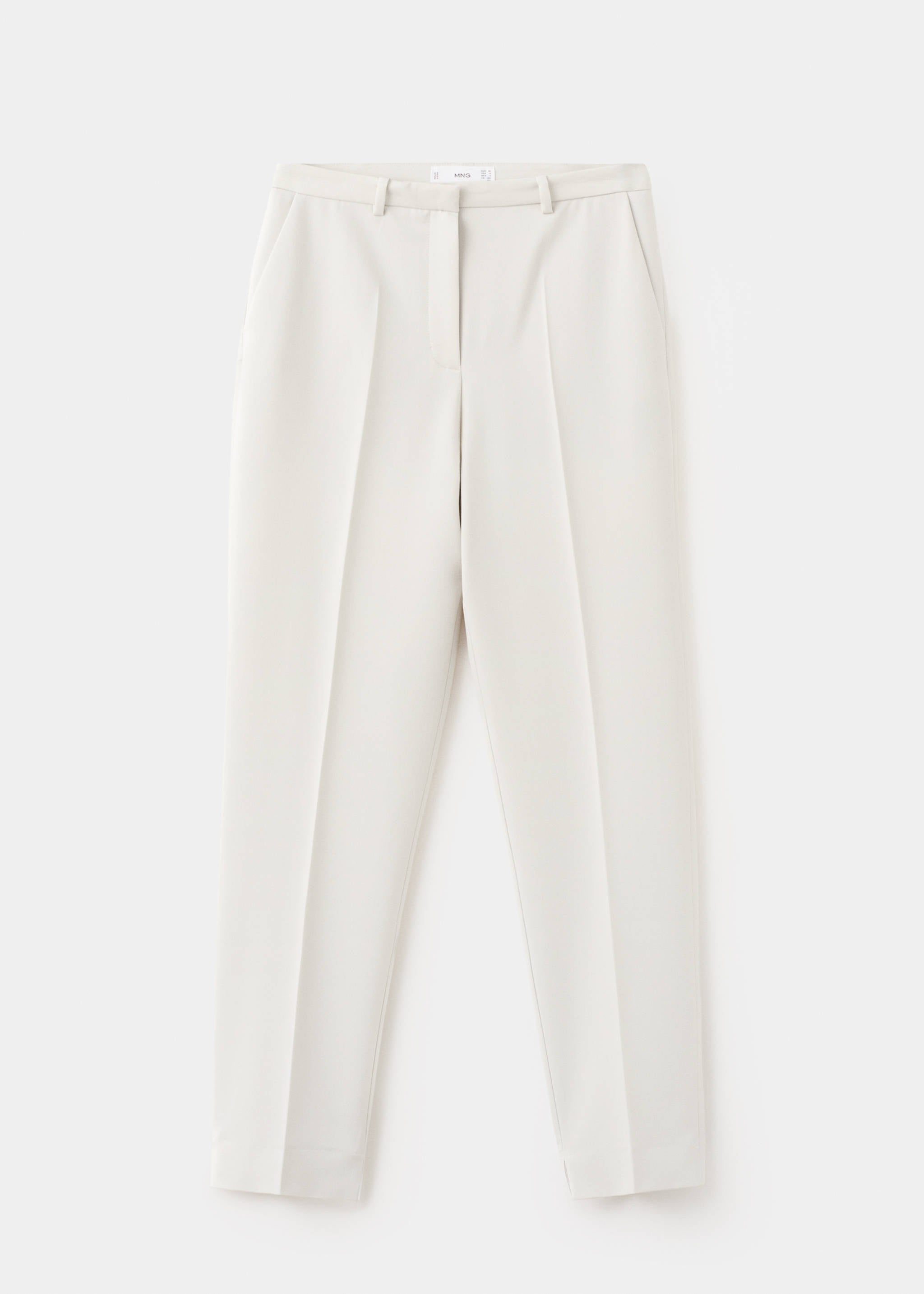Mango trousers boreal in stone