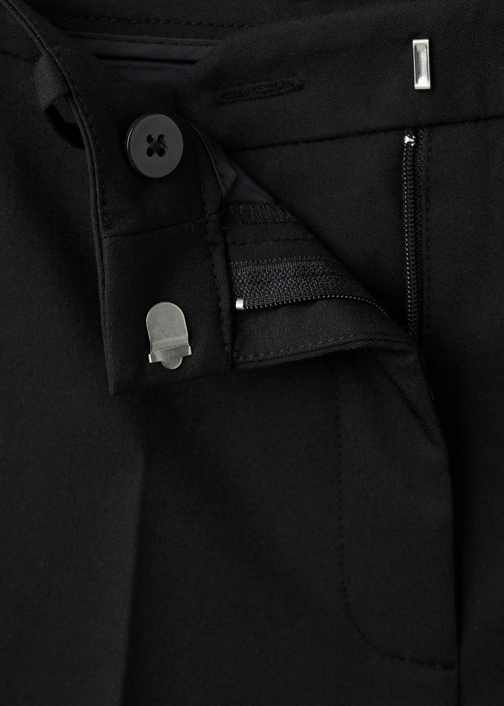 Mango trousers boreal in black
