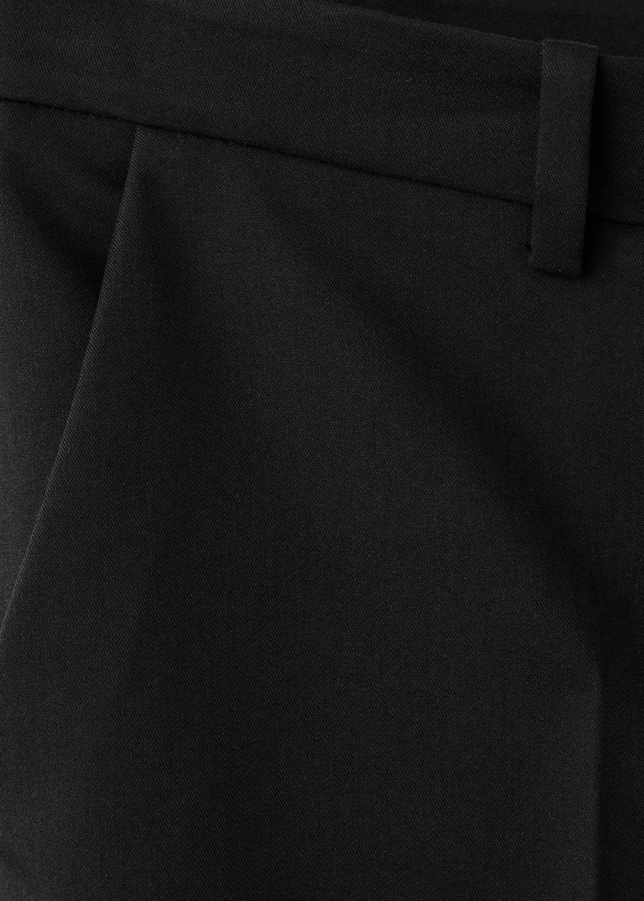 Mango trousers boreal in black