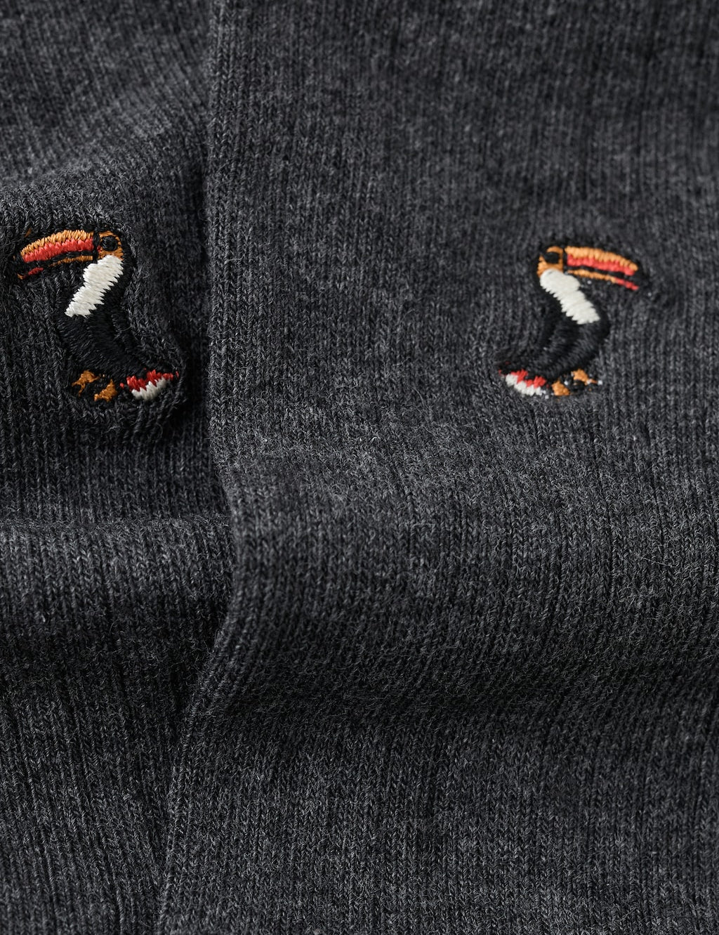 Mango socks toucan in grey - Image 2