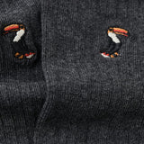 Mango socks toucan in grey - Image 2