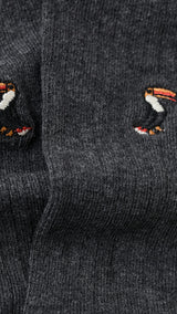 Mango socks toucan in grey - Image 2