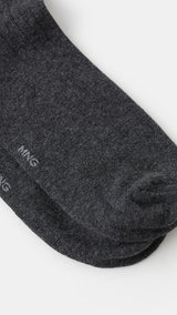 Mango socks toucan in grey - Image 3