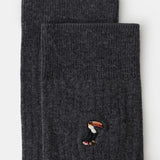 Mango socks toucan in grey - Image 4