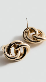 Mango earrings sol in gold - Image 2