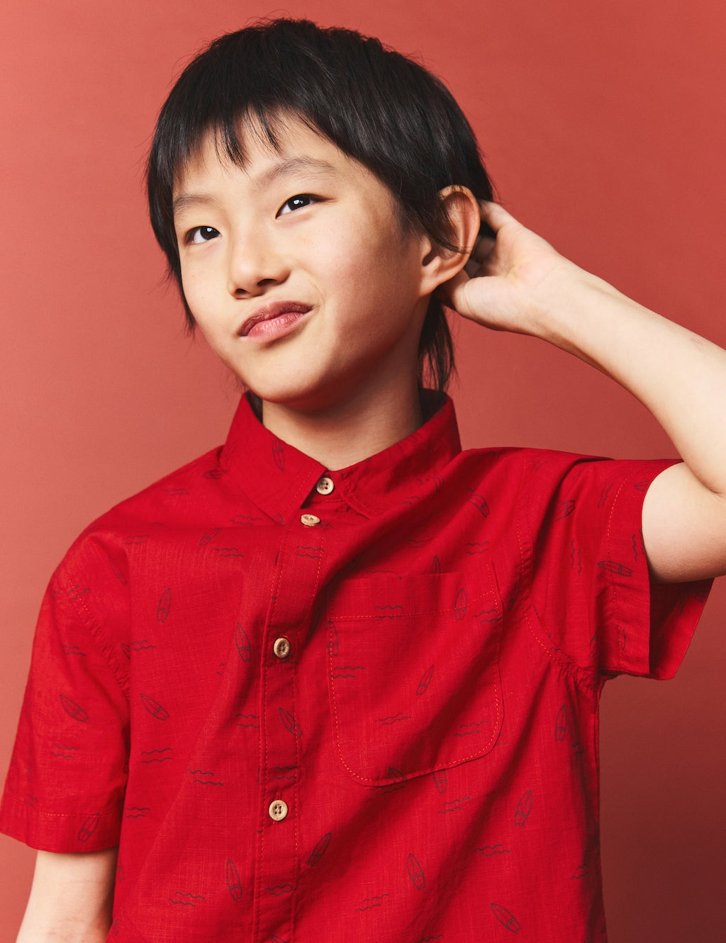 Mango shirt surf in red - Image 1