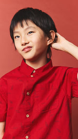 Mango shirt surf in red - Image 1