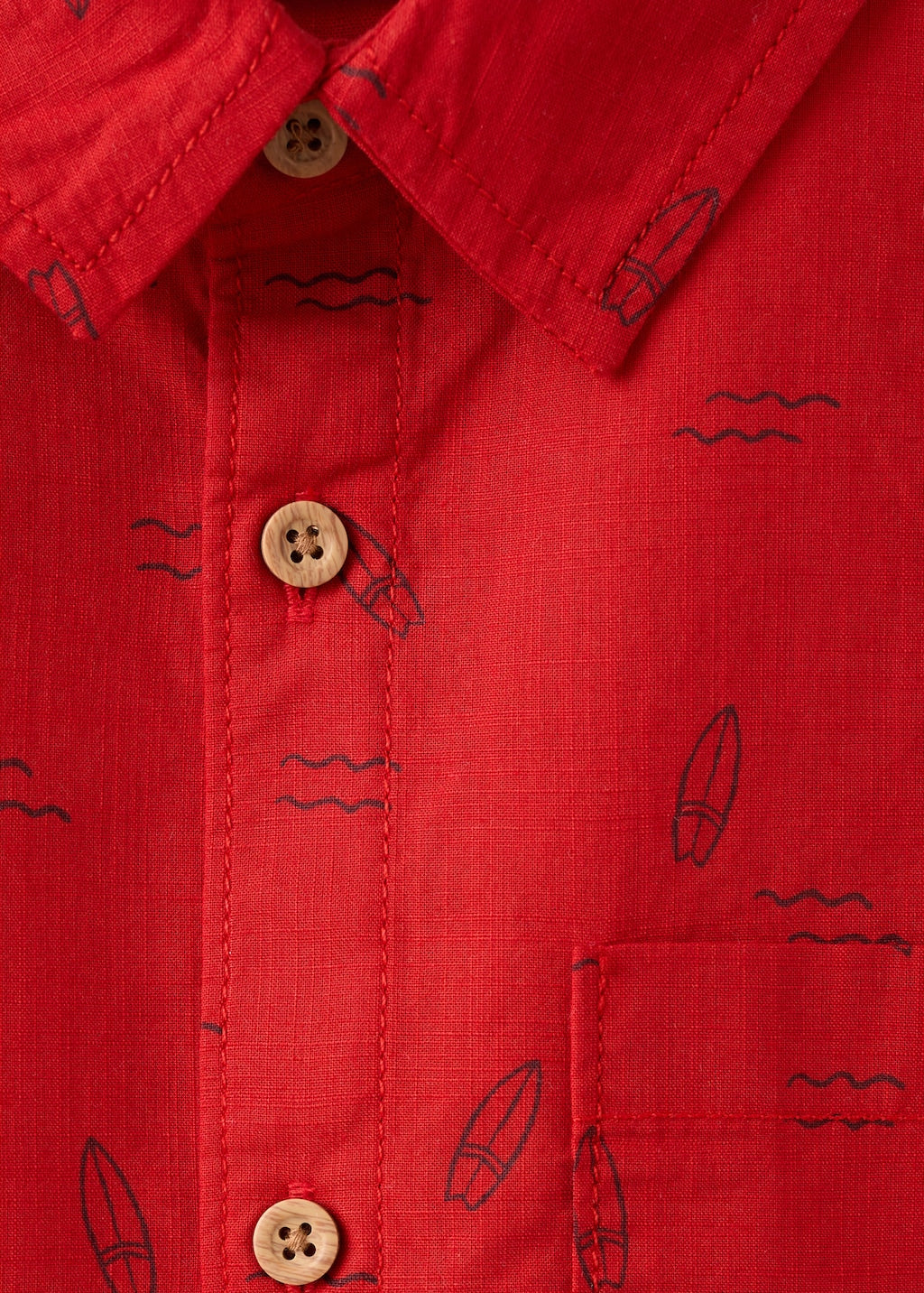 Mango shirt surf in red - Image 5