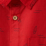 Mango shirt surf in red - Image 5