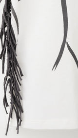 Mango t-shirt horse in off white - Image 3