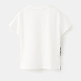Mango t-shirt horse in off white - Image 4