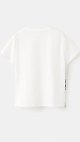 Mango t-shirt horse in off white - Image 4