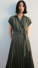 Mango dress esther in khaki - Image 1