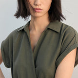 Mango dress esther in khaki - Image 4