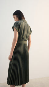 Mango dress esther in khaki - Image 7
