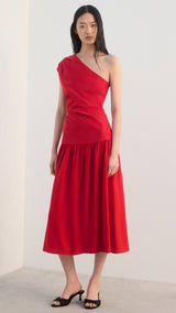 Mango dress cindy in red-001