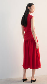 Mango dress cindy in red-003
