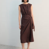 Mango dress gin in chocolate-001