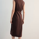 Mango dress gin in chocolate-003