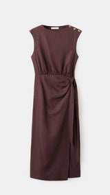Mango dress gin in chocolate-021