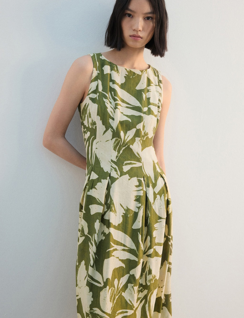 Mango dress spin in green - Image 1