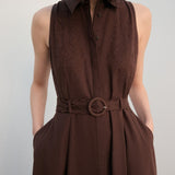 Mango dress bloomer in brown - Image 4