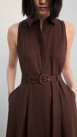Mango dress bloomer in brown - Image 4