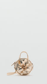 Mango mini bag gigi in gold - Image 2