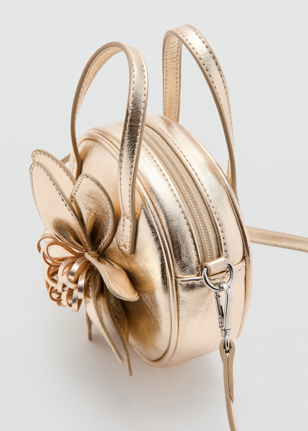 Mango mini bag gigi in gold - Image 4