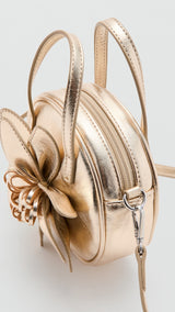 Mango mini bag gigi in gold - Image 4