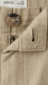 Mango trousers marte in sand - Image 3