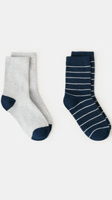 Mango socks club in navy - Image 1