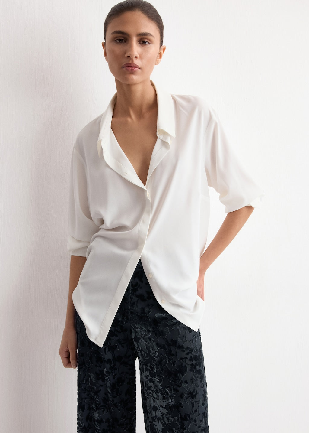 Mango trousers salva in midnight blue - Image 4