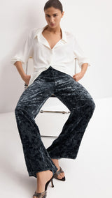 Mango trousers salva in midnight blue - Image 5