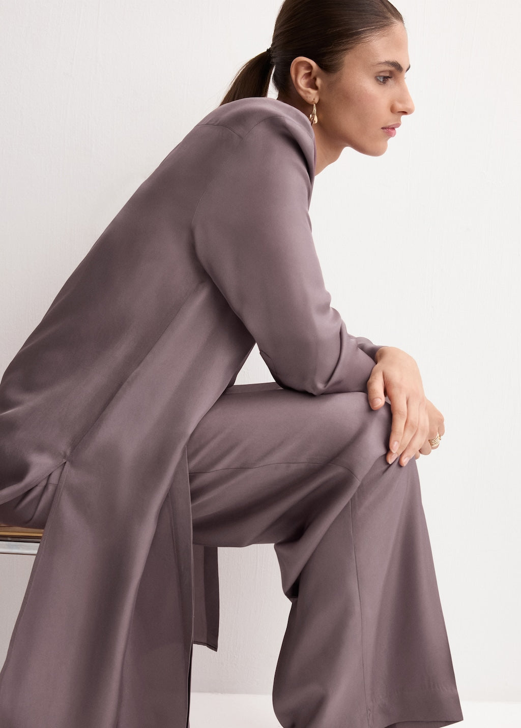 Mango trousers mina in pastel pink - Image 4