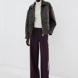 Mango trousers sophie in wine-001