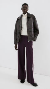 Mango trousers sophie in wine-001